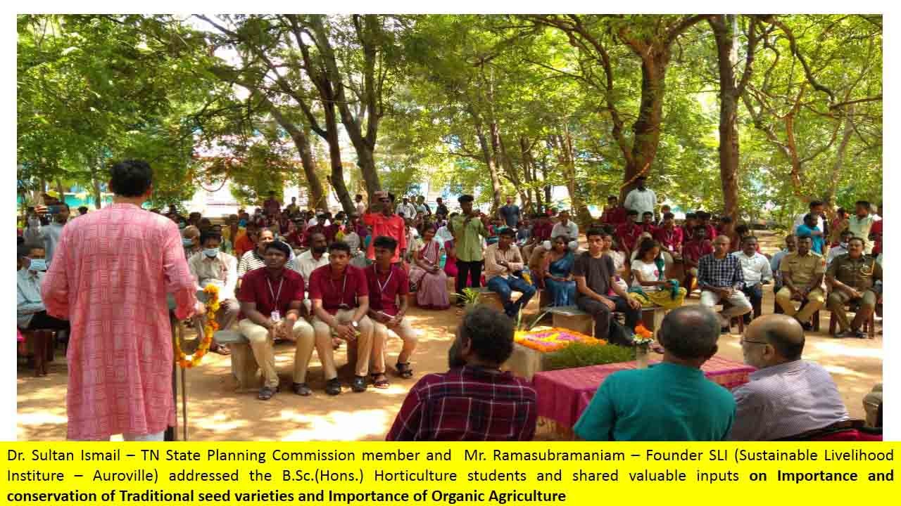 trimming and plastering of paddy field by the students